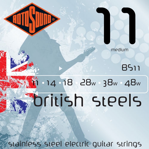 Rotosound BS11 British Steels electric guitar strings 11-48