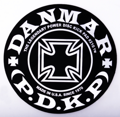Danmar 210IC Iron Cross bass drum beater patch