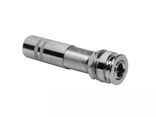 Boston EPJ-48-C cylindrical 6,3mm jack socket with belt clip, silver