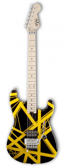 EVH Striped Series Yellow Black Electric Guitar