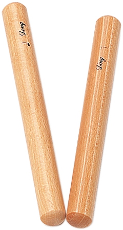 Rohema Percussion 61558 Two-Tone Beech Claves Percussion Instrument