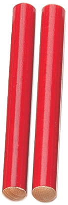 Rohema Percussion 61555/R Red Kids′ Claves Percussion Instrument