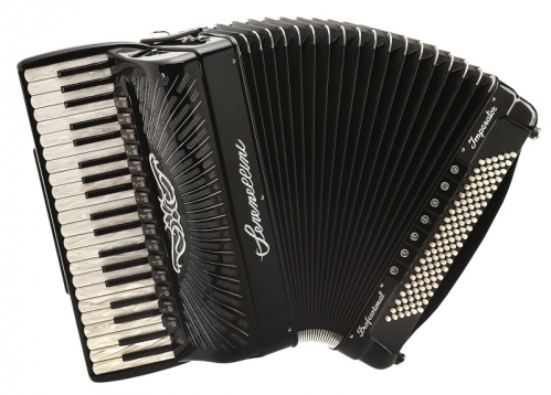 Serenellini Cassotto Imperator Silver (2+2) 41/4/15+M 120/5/7 Piccolo accordion (black)