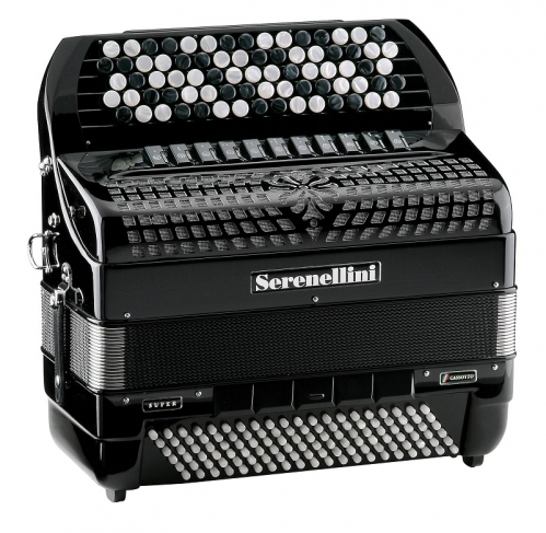 Serenellini Cassotto 444 (2+2) 44(77)/4/11+M 120/5/5 Piccolo button accordion (black)