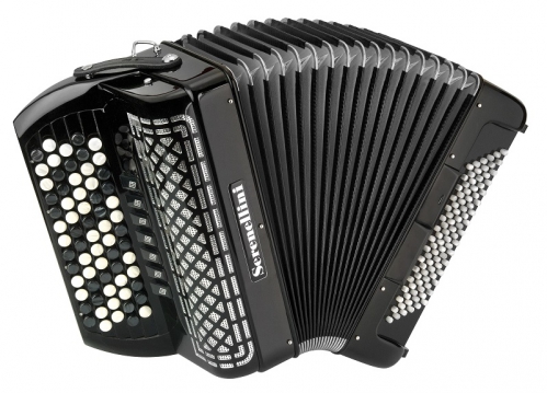 Serenellini 373 37(67)/3/7 96/4/2 button accordion (black)