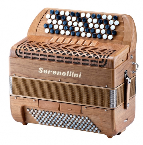 Serenellini 373 MW Solid Wood 37(67)/3/7 96/4/2 button accordion (solid wood finish)