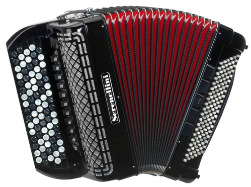 Serenellini 454 45(82)/4/11 120/5/5 Piccolo button accordion (black)