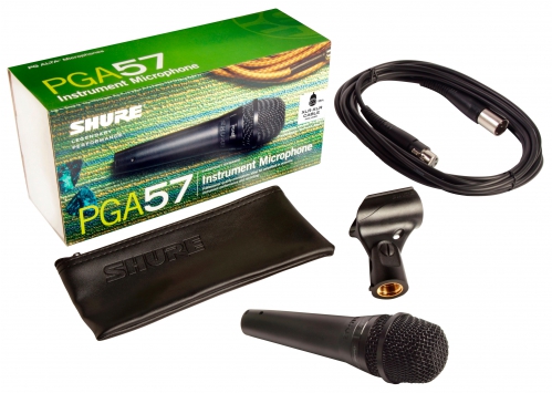 Shure PGA57 XLR instrument dynamic microphone