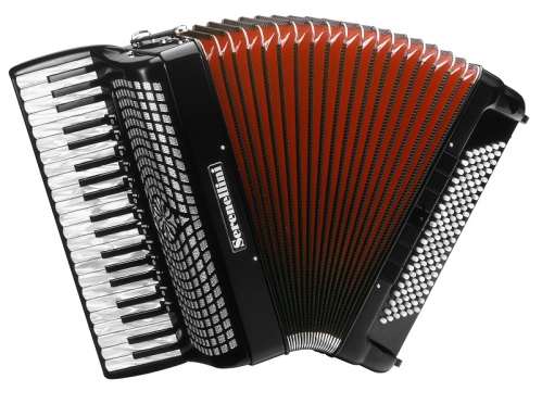 Serenellini 414 K 41/4/13+M 120/5/7 Musette accordion (black)