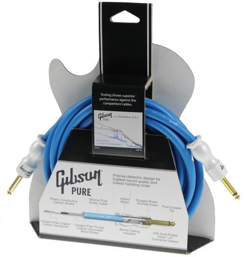 Gibson CAB12 BL 12′ Blue Gibson 3,6m guitar cable