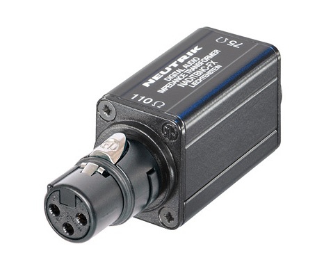 Neutrik NADITBNC-FX Digital Impedance Transformer Adapter