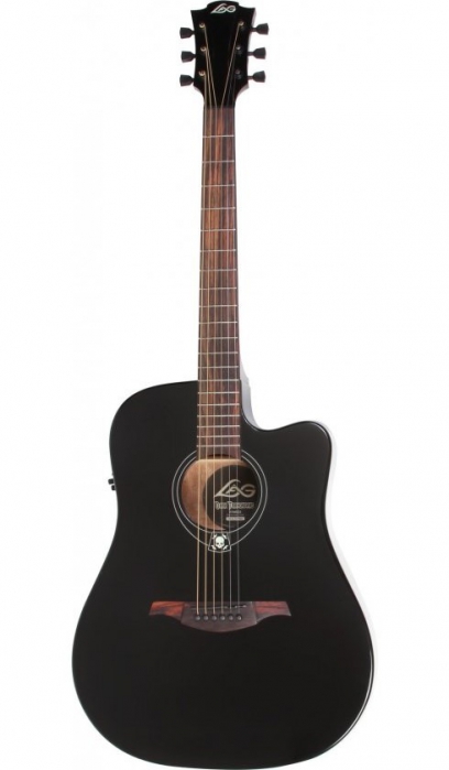 Lag GLA-DT66-DCE Dark Tramontane electro acoustic guitar