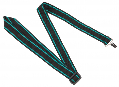 Akmuz PK-2 classical guitar strap (black/green)