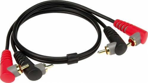 Klotz AT-CCA0200 2x RCA Angled Plug - 2x RCA Angled Plug Cable (2 m)