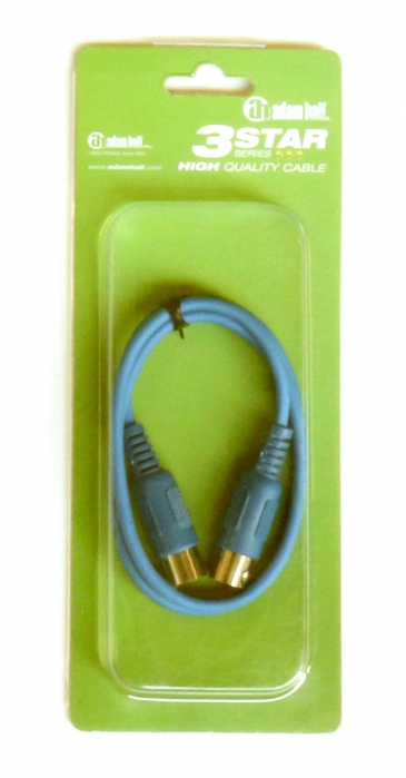 Adam Hall 3 Star Series - MIDI Cable 0.75 m (blue)