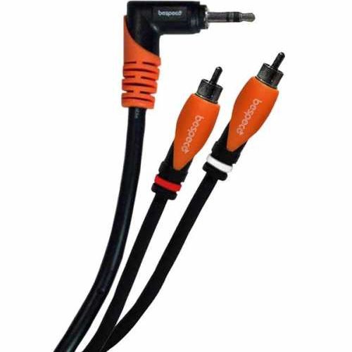 Bespeco SLYMPR500 angular TRS 1/8″ x 2 RCA , 5.00m