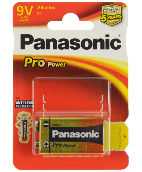 Panasonic L6F22 9V alcaline battery