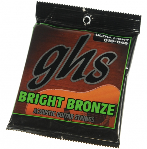 GHS Bright Bronze 10U acoustic guitar strings