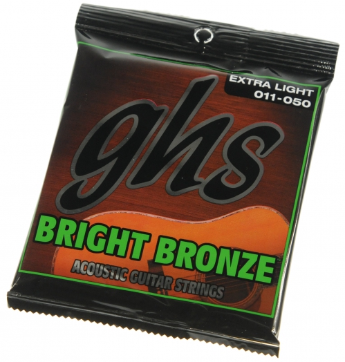 GHS Bright Bronze 20X Extra Light Acoustic Guitar Strings (11-50)