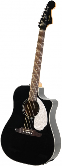 Fender Sonoran SCE Black V2 Electro Acoustic Guitar w/ Cutaway