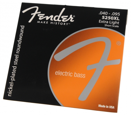 Fender 5250XL nickel plated short scale bass guitar strings 40-95