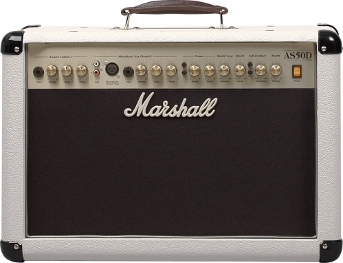 Marshall AS50D Cream electro-acoustic guitar amplifier