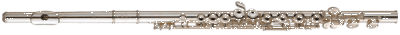 Yamaha YFL 211 flute (covered keys, offset G, E-mechanism) with case