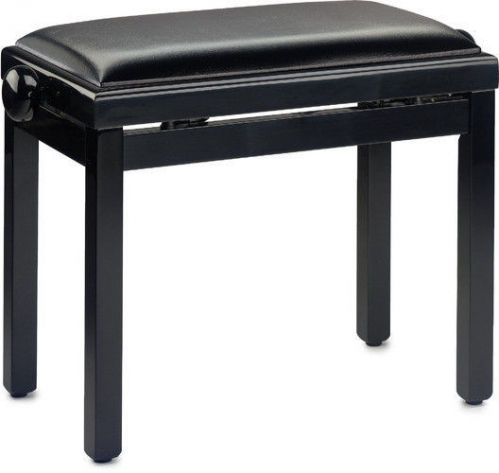 Stagg PB39 Piano bench black highgloss finish with black vinyl top 