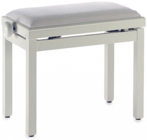 Stagg PB39 Piano bench with white velvet top