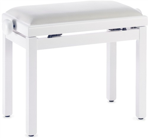 Stagg PB39 Piano bench with white velvet top