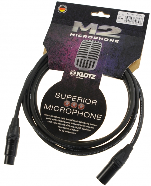 Klotz M2FM1 0300 microphone cable, 3m