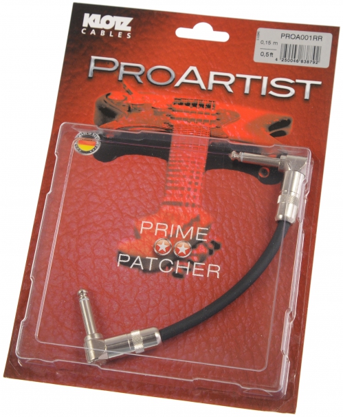 Klotz PROA001 RR Pro Artist instrument cable, 0,1m