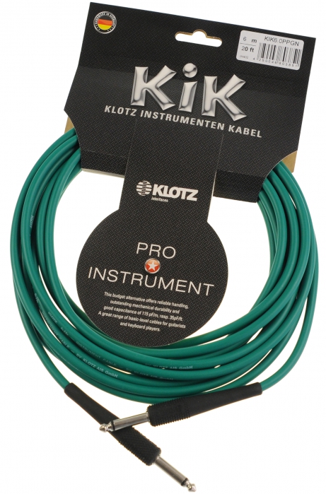 Klotz KIK 6.0 PP GN instrument cable