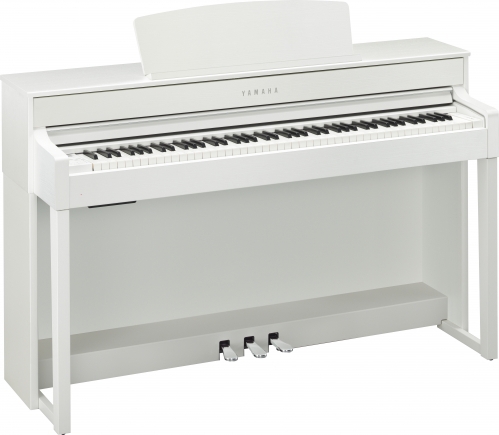 Yamaha CLP-545 Clavinova Digital Piano (White Ash) w/Bench, used at 2015 Chopin Competition!