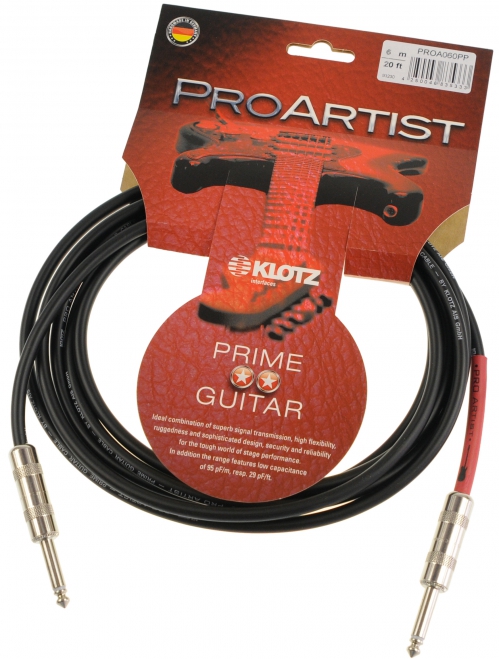 Klotz PROA060 PP Pro Artist instrument cable, 6m