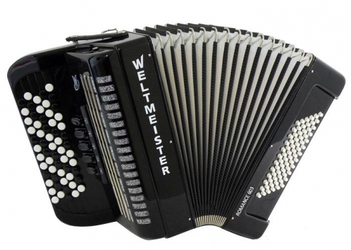 Weltmeister Romance 603 60/72/III/5 button accordion, black