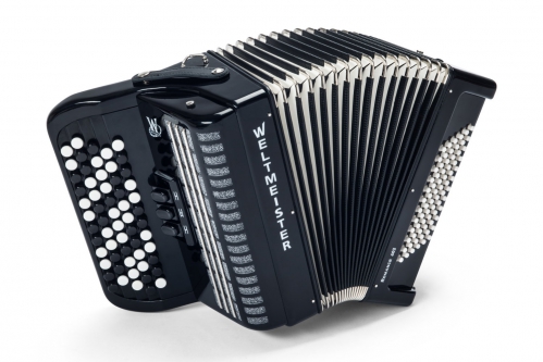 Weltmeister Romance 602 60/72/II/3 Button Accordion (Black)