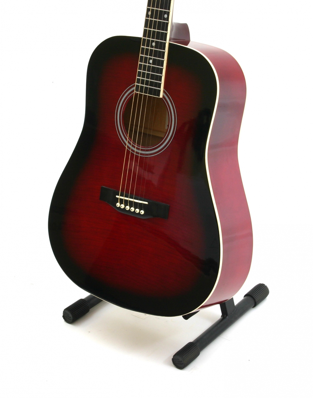 Morrison F4101 Red Transparent acoustic guitar