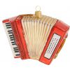 Zebra Music accordion Christmas ornament