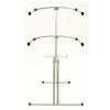 Tietz Duet S double keyboard stand, silver
