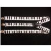 Zebra Music suspenders, keyboard motive, carton box