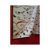 Zebra Music scarf with musical motive