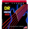 DR NRE 11 HiDef Red Neon Heavy electric guitar strings 11-50