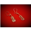 Zebra Music B066 Violin Earrings, silver  