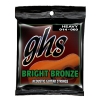 GHS Bright Bronze struny do gitary akustycznej, 80/20 Bronze, Heavy, .014-.060
