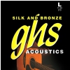 GHS Silk and Bronze struny do gitary akustycznej, Phosphor Bronze, Light, .011-.049