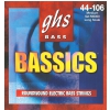GHS Bassics - Bass String Set, 4-String, Medium, .044-.106