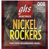 GHS NICKEL ROCKERS - Electric Guitar String Set, Ultra Light, .008-.038, Rollerwound