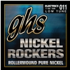 GHS NICKEL ROCKERS - Electric Guitar String Set, Lo-Tune, .011-.058, Rollerwound