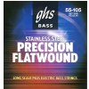 GHS Precision Flatwound - Bass String Set, 4-String, Regular, .055-.105